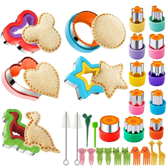 LANNEY 30PCS Stainless Steel Sandwich Cutter & Sealer Set,