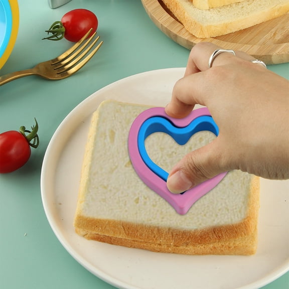 Sandwich Cutter and Sealer, Bread Crust Remover Mold for Kids Lunch, Fun Shape Baking Tool for Toast and Cookies