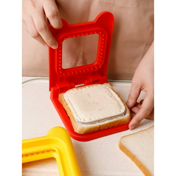 Sandwich Cutter and Sealer, Square Pocket Sandwiches Cutter Uncrustables Maker, Sandwich Cutters for lunchables