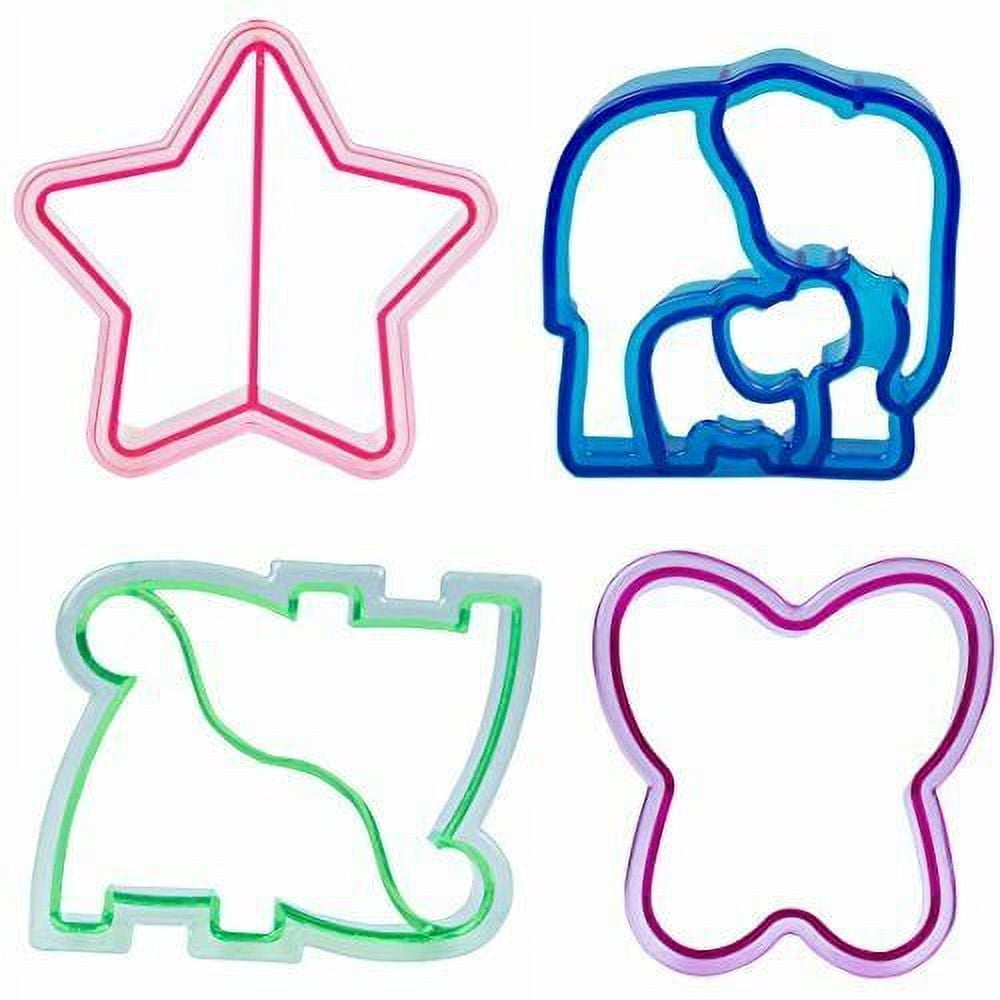 Yosemy Children's Cookie Cutters, Set of 65, Sandwich Cutters, Bread  Cutters with Vegetables, Fruit, Stainless Steel, Comfort Grip for Cakes,  Biscuits, Vegetable Cutter, Dino Star, Heart Shapes : : Home &  Kitchen