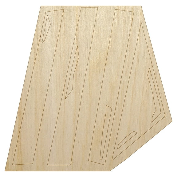 Sandwich Doodle Wood Shape Unfinished Piece Cutout Craft DIY Projects - 4.70 Inch Size - 1/8 Inch Thick