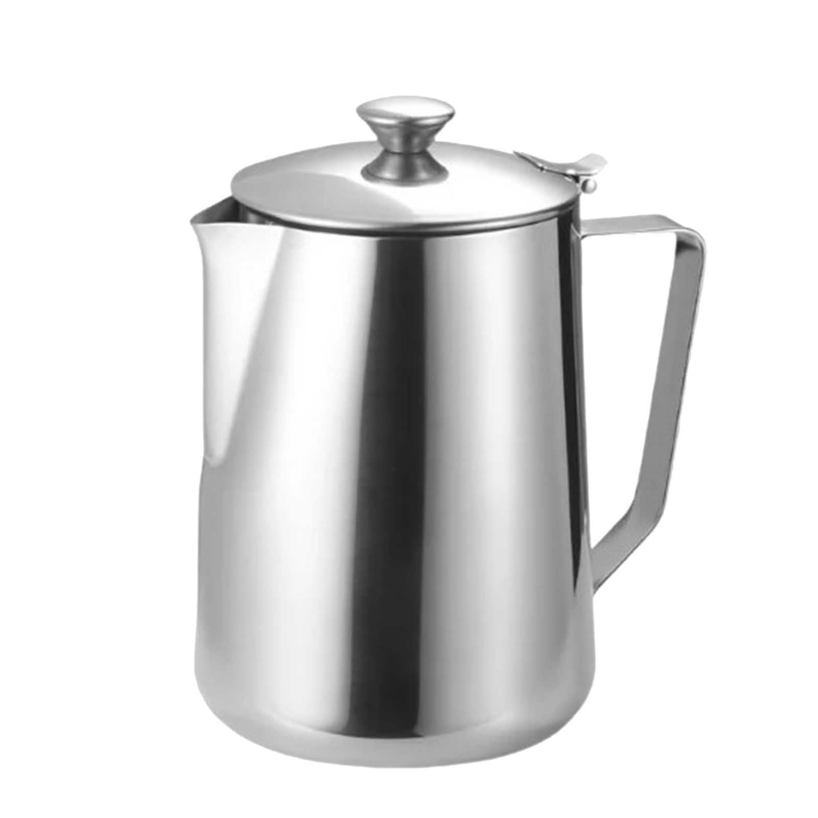 Sandwich Glass Containers Milk Foam Jar Steam Jar Stainless Steel Milk