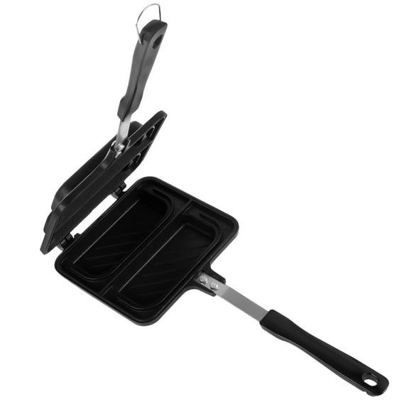 Sandwich Maker,Grilled Sandwich and Panini Maker Pan with Non-Stick Plates,Stovetop Toasted Sandwich Maker Aluminum Flip Pan for Home Kitchen 13.4 "x 5.5"