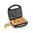 thumbnail image 1 of Sandwich Maker With Triangle Plates, 2 Slice Non-Stick Grilled Cheese Maker, Indicator Lights, Cool Touch Handle, Easy To Clean And Store, 750 W, 1 of 6