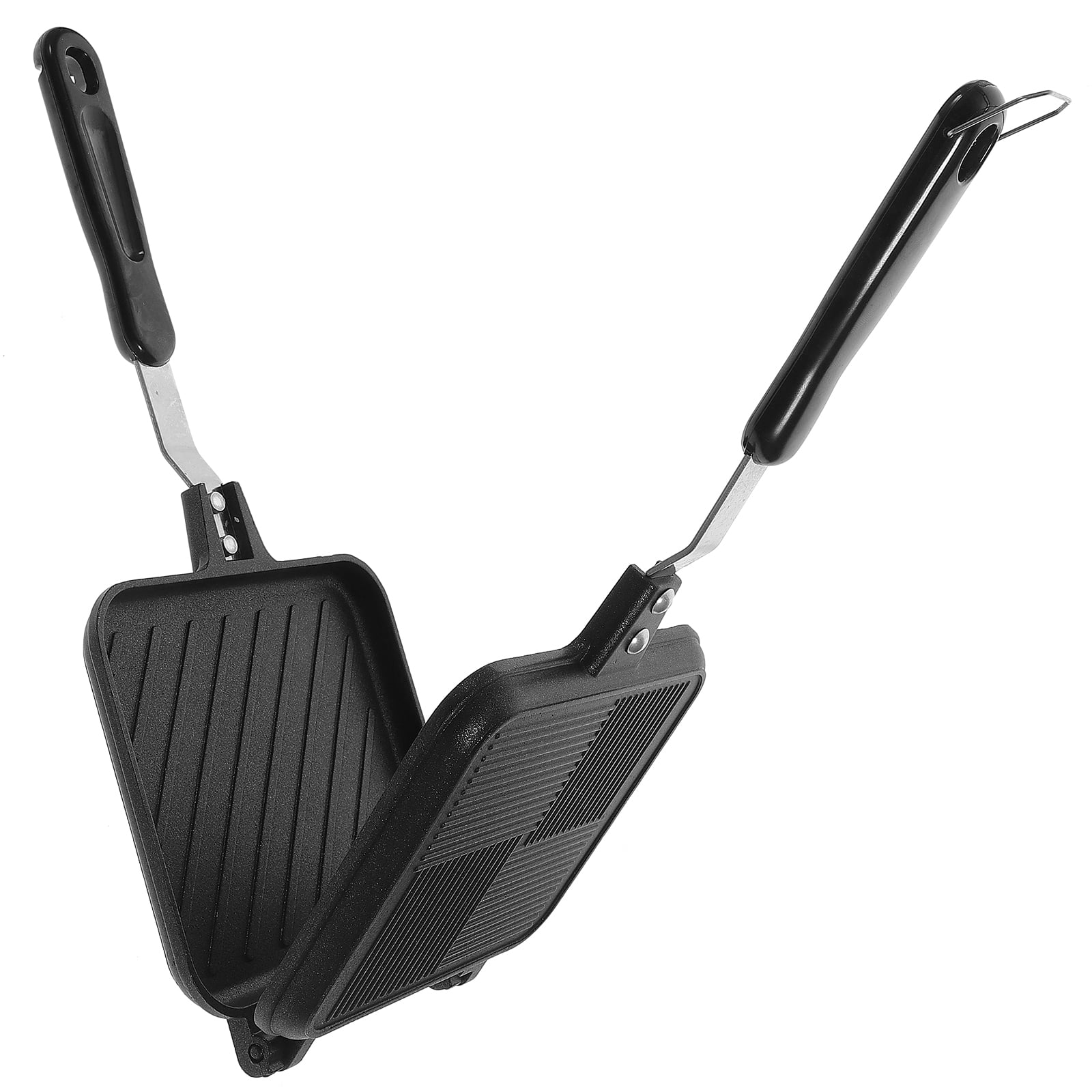 Sandwich Non Stick Pan Grill Maker Double Sided Flat Skillet Griddle