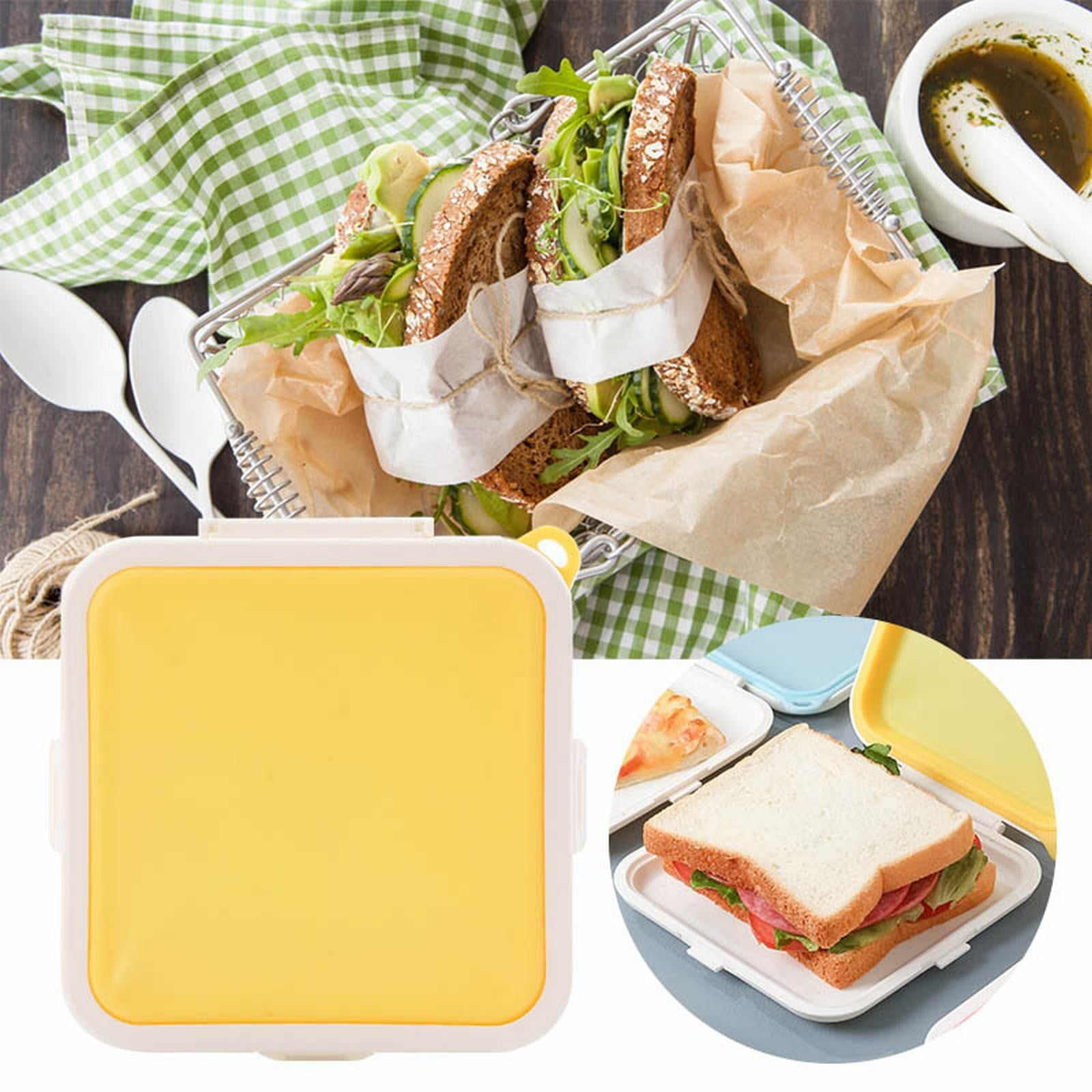 Sandwich Tight Vac Seal Containers 2 Compartment Food Containers with