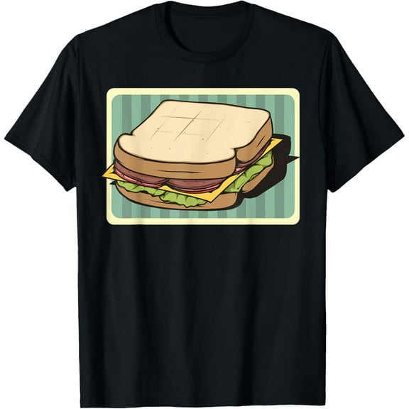 Sandwich Whole Wheat Turkey Ham Humorous food graphic T-Shirt