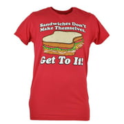 Sandwiches Dont Make Themselves Get To It Funny Joke Novelty Tshirt Tee Medium