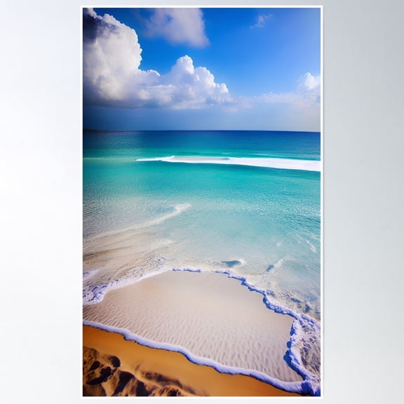 Sandy Beach 2 Poster Wall Art, Modern Wall Decor, 16x24 UNFRAMED