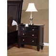 thumbnail image 1 of Sandy Beach 3-drawer Nightstand Cappuccino, 1 of 2