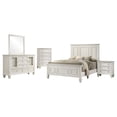 thumbnail image 1 of Sandy Beach 5-piece Queen Bedroom Set Cream White, 1 of 20