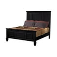 thumbnail image 1 of Sandy Beach Queen Panel Bed with High Headboard Black, 1 of 4