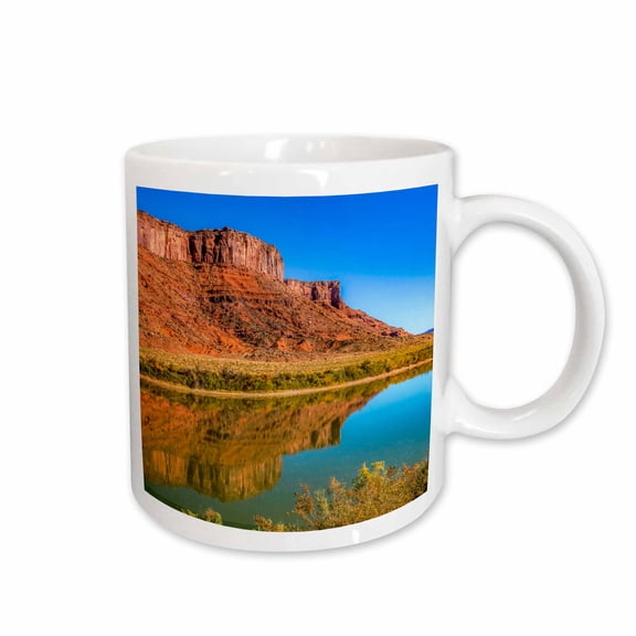 3drose, Sandy Beach River Access. Colorado River. Moab, Ut, 11oz Mug