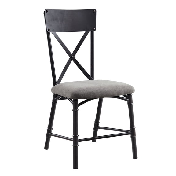Sandy Black Finish Side Chairs / Fashionable Seating for Cafe