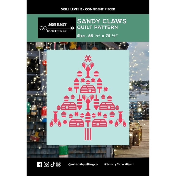Sandy Claws Quilt Pattern by Art East Quilting Co