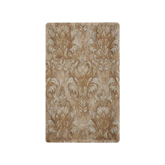 Sandy Damask Heritage Decorative Wall Plate, Flame Retardant PC Plastic Light Switch & Outlet Cover with Mounting Screws Fits Blank Unused Outlet