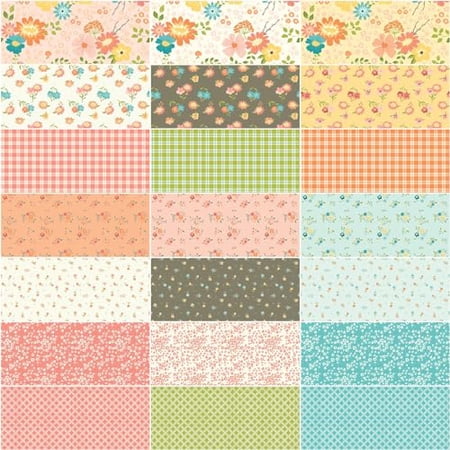 Sandy Gervais Spring's in Town 10" Stacker 42 10-inch Squares Layer Cake Riley Blake 10-14210-42