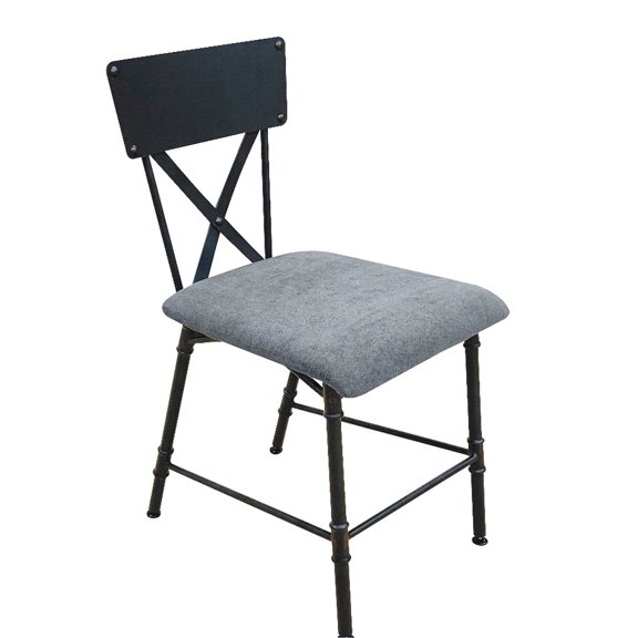 Sandy Grey Fabric and Wood Material - Soft Upholstered Cushion for Comfort - Office or Living Area - Durable and Aesthetic Seating