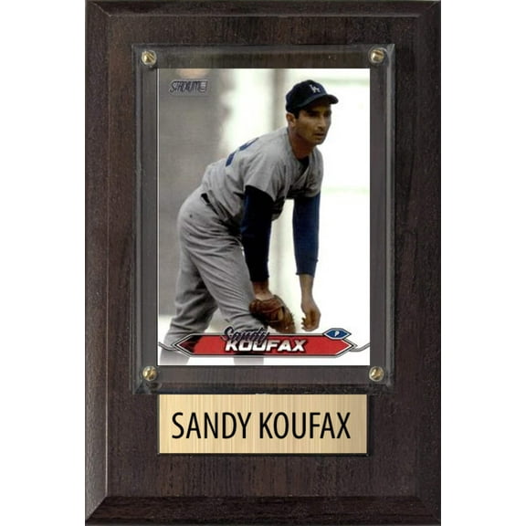 Sandy Koufax Los Angeles Dodgers 2025 2024 Topps Bowman 4x6 Gift Plaque