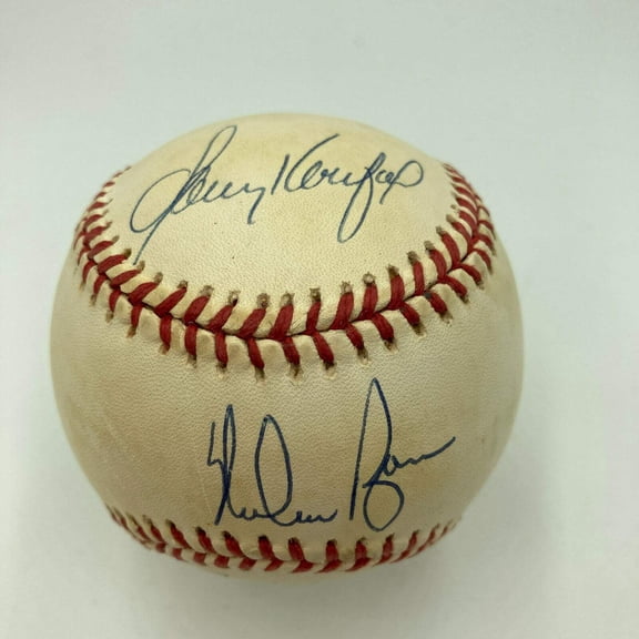 Sandy Koufax Nolan Ryan Signed National League Baseball JSA COA