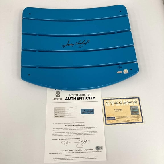 Sandy Koufax Signed Seatback #31/32 RARE Beckett Steiner COA