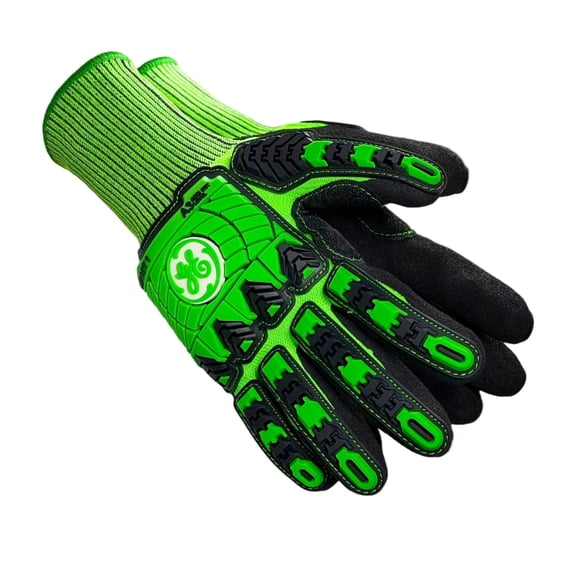 Sandy Nitrile TPR Impact Work Gloves — GE PPE GG240, Impact Resistant