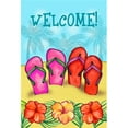 thumbnail image 1 of Sandy Sandals House Flag, 1 of 1