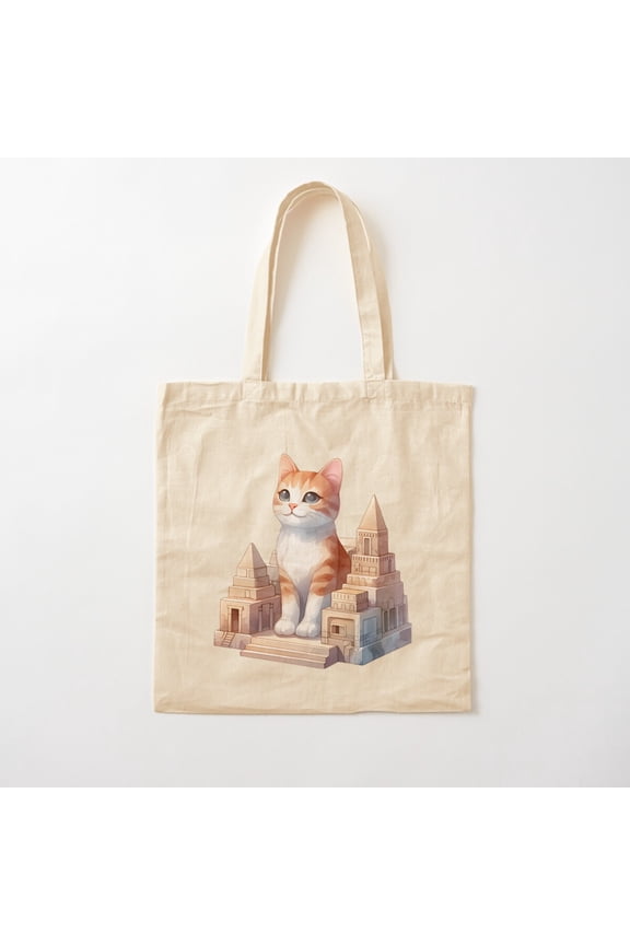 Sandy Serenity Canvas Tote Bags, Reusable Shopping Bag