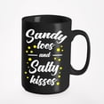 thumbnail image 1 of Sandy Toes, Black 15oz Ceramic Mug, 1 of 5