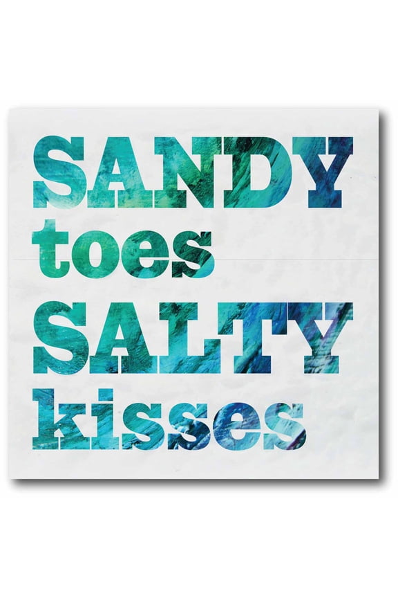 Sandy Toes Gallery-Wrapped Canvas Wall Art, 16x16