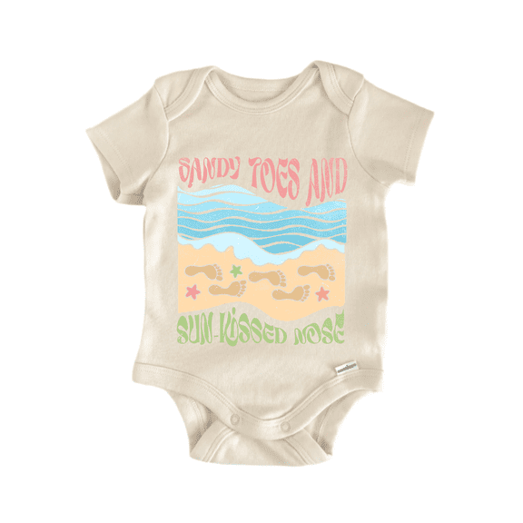 Sandy Toes Sunkissed Nose Newborn Baby Bodysuit