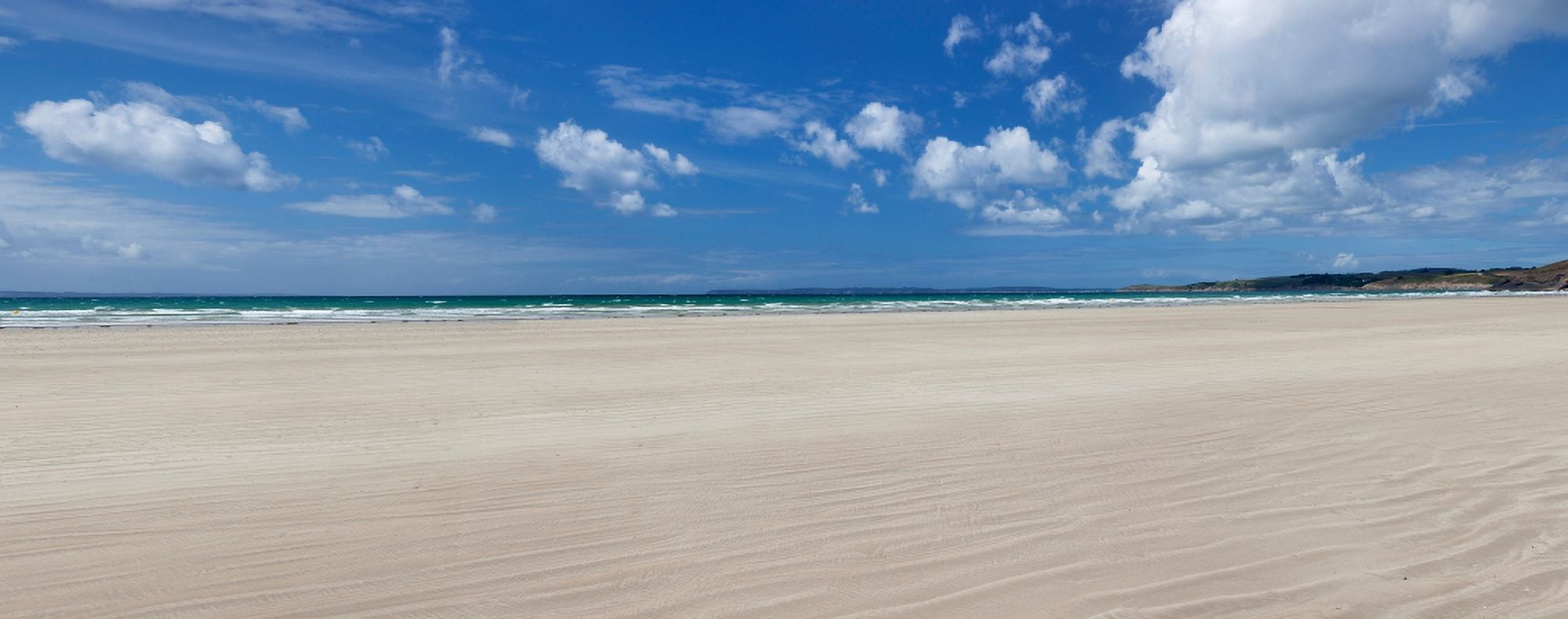 Sandy beach Finistere Brittany France Canvas Art - Panoramic Images (27 x 9)
