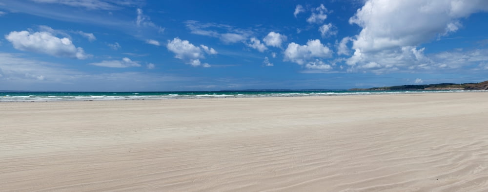 Sandy beach Finistere Brittany France Canvas Art - Panoramic Images (36 x 12)