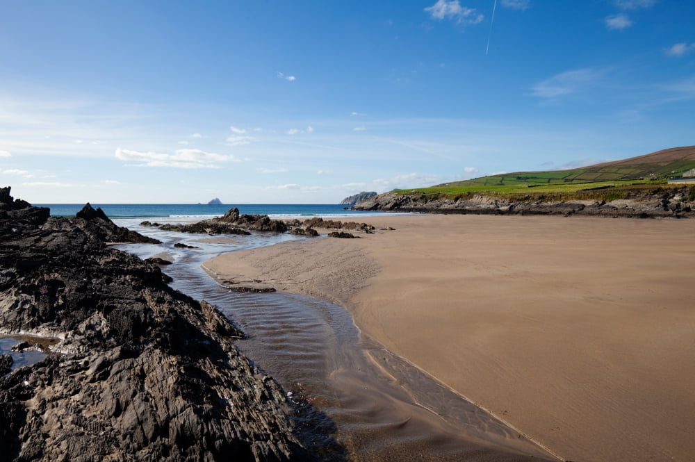 Sandy beach near Killonecaha Ring of Kerry County Kerry Ireland Canvas Art - Panoramic Images (36 x 12)