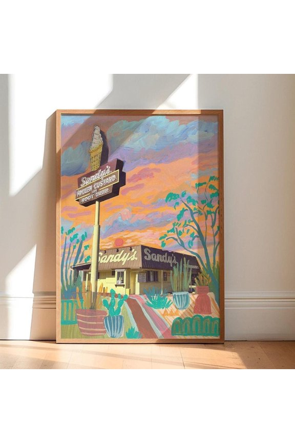 Sandys Austin Texas Sunset Wall Decor