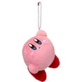 thumbnail image 1 of Sanei Hanging Kirby KPM3 4 Inch Plush Keychain, 1 of 3