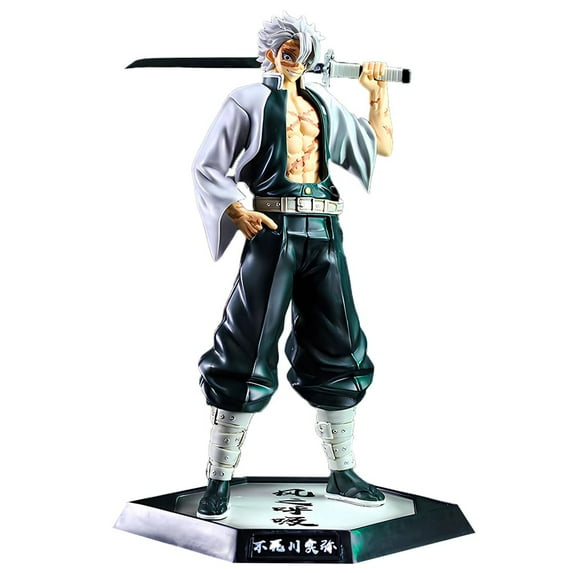 Sanemi Shinazugawa Figure Kimetsu No Yaiba Demon Figures Monster Slayer Action Figure Ghost Slayer Anime Figure for Collection Desk Decor