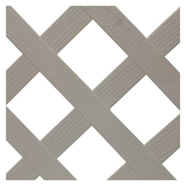Saney White Plastic Lattice Fence for Pools, White