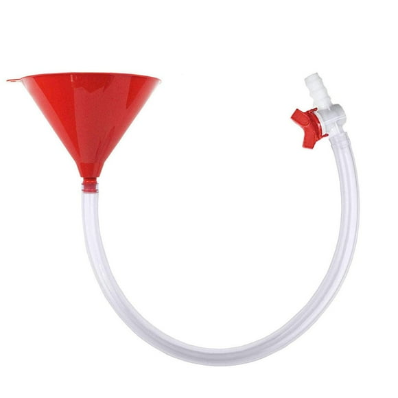 Sanfanil Red Beer Bong Funnel with Valves for Bar Beer Drinking Games Bottle Opener