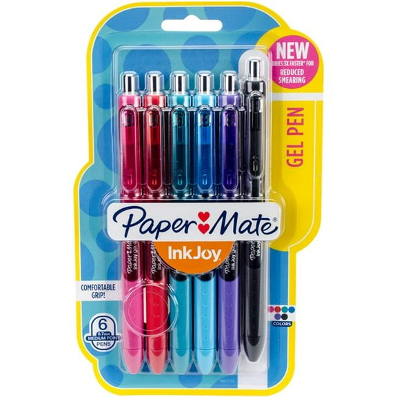Sanford  0.7 mm Paper Mate Inkjoy Gel Pens, Assorted Color - 6 per Pack