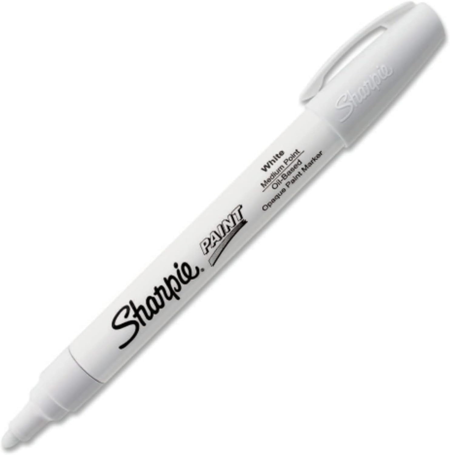 Sanford 35558 Sharpie OilBased Paint Marker, Medium Point, White, 1