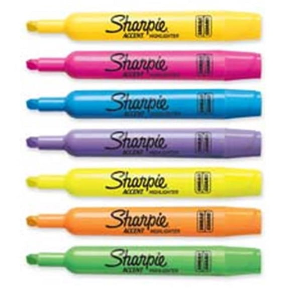 Sanford Ink Corporation Major Accent Highlighter- Chisel Point- Yellow Ink