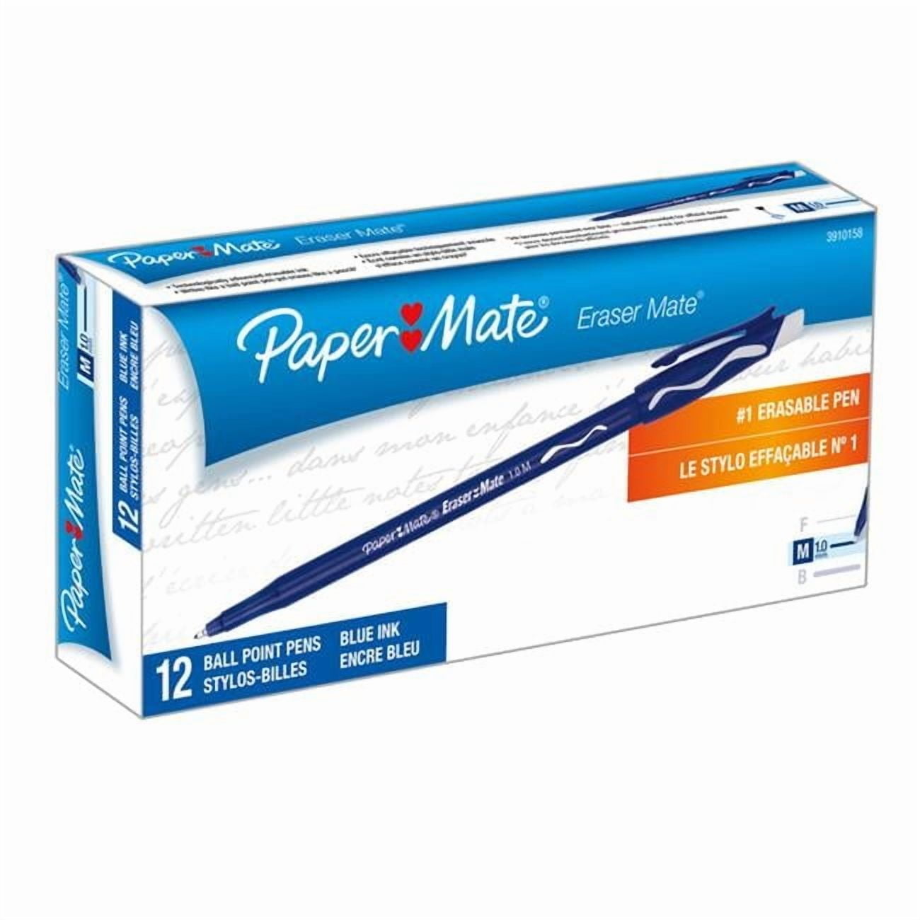 Sanford L.P. PAP39101-2 Papermate Erasermate Pen, Blue - 12 Count - 2 Dozan