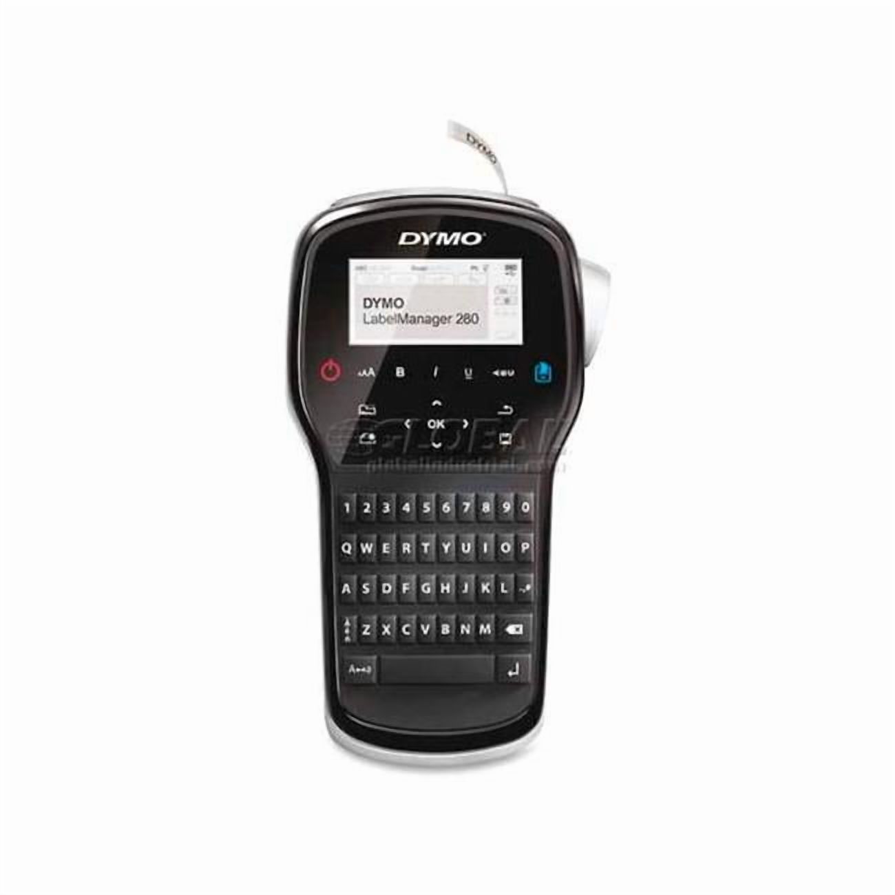 Sanford B1001135 Label Maker 3 Fonts, 4.5 x 2.37 x 8 in. - Black & Silver