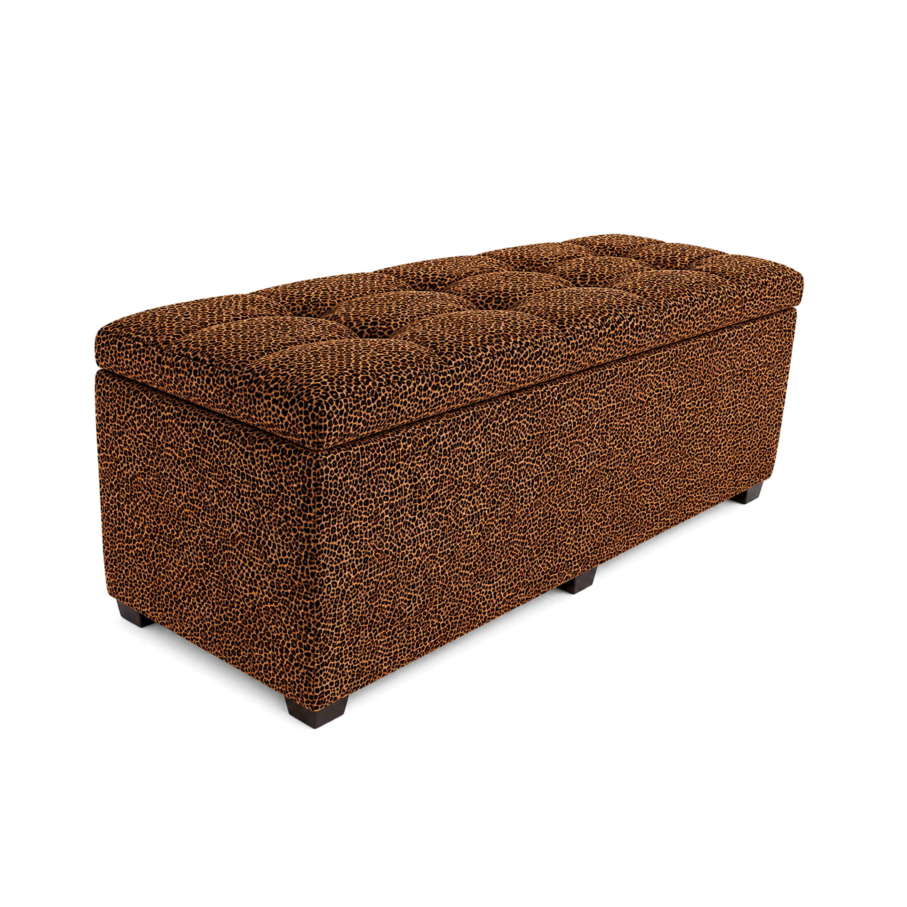 Sanford Living Esplanade Bed Bench, Velvet Leopard