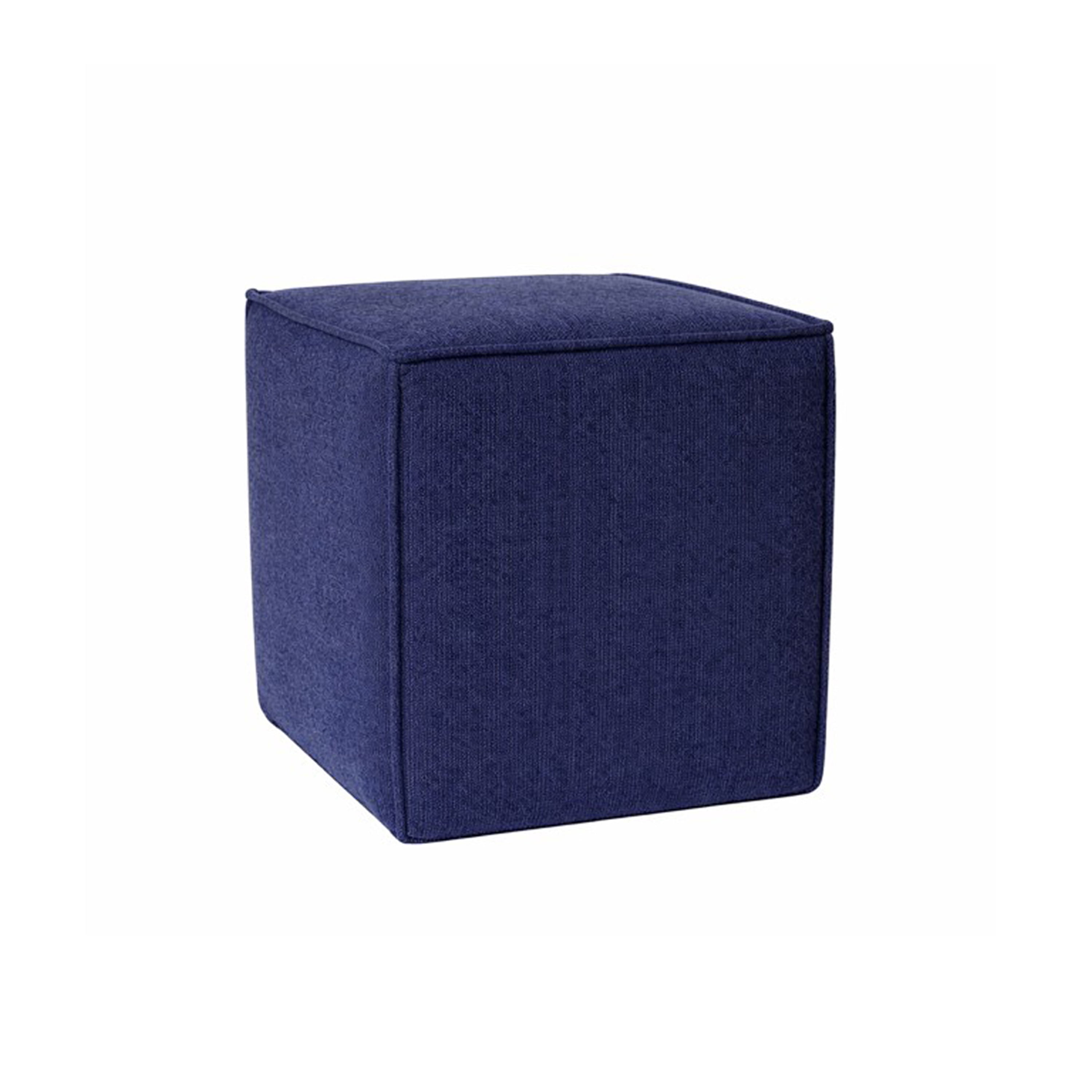 Sanford Living Pontchartrain Pouf Ottoman in Chenille, Capri