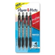 Sanford  Medium 1 mm Profile Retractable Ballpoint Pen, Translucent Black - Pack of 4