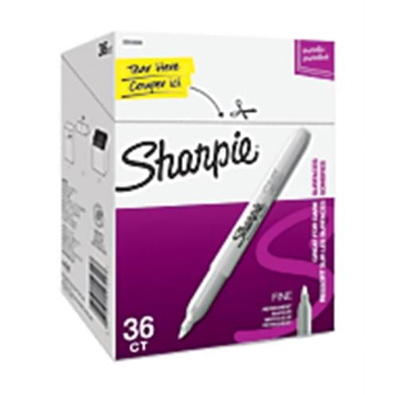 Sanford  Metallic Permanent Markers - Office Pack Fine, Metallic Silver - 36 Per Pack