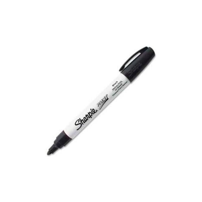 Sanford B788568 Oil-Based Medium Black Ink Sharpie Paint Marker, Black - Case of 12