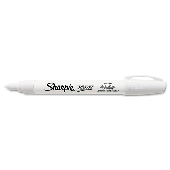 Sanford Permanent Paint Markers, Medium Bullet Tip, White